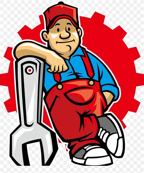 Car Maintenance Cartoon royalty.
